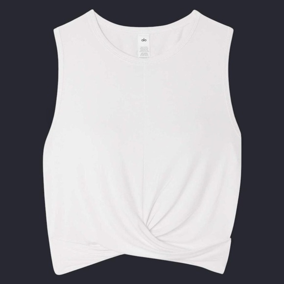 ALO Yoga Tops - ALO Yoga Cover Wrap Tank Crop Top White Size X-Small XS Fairy